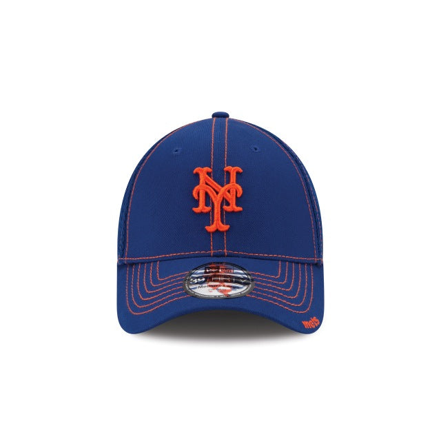 New York Mets Neo 39THIRTY Stretch Fit Hat - Blue