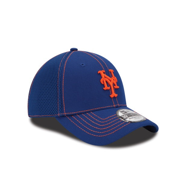 New York Mets Neo 39THIRTY Stretch Fit Hat - Blue