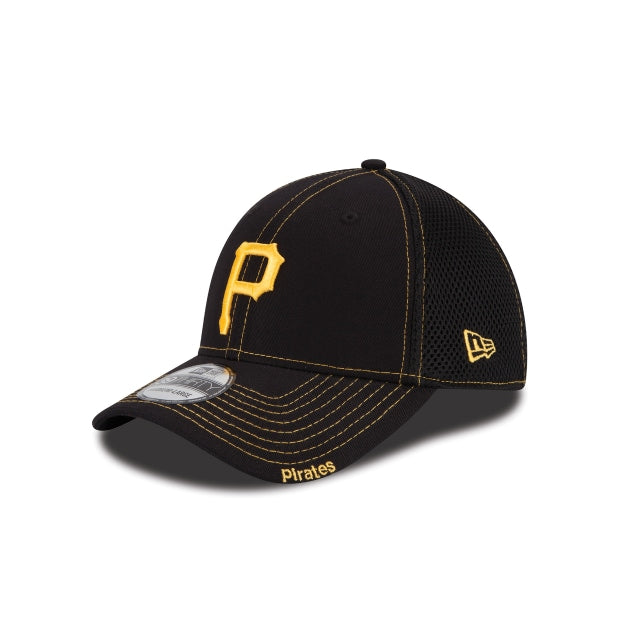 Pittsburgh Pirates Neo 39THIRTY Stretch Fit Hat - Black / Team Colors