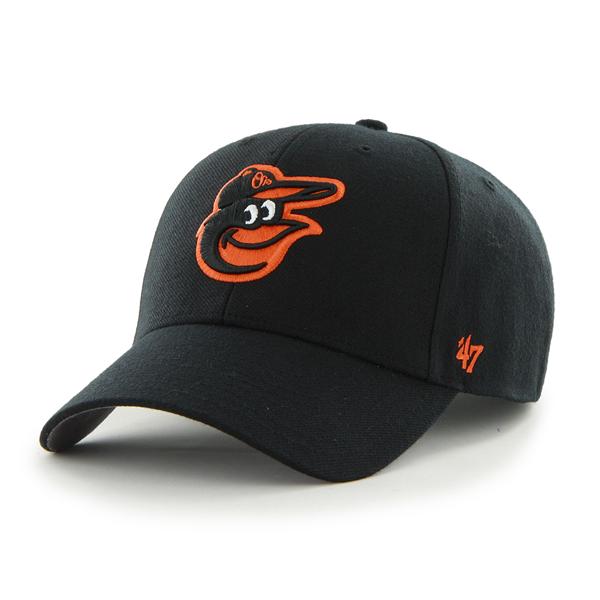 47 Brand Baltimore Orioles MVP Adjustable Hat - Black - Front