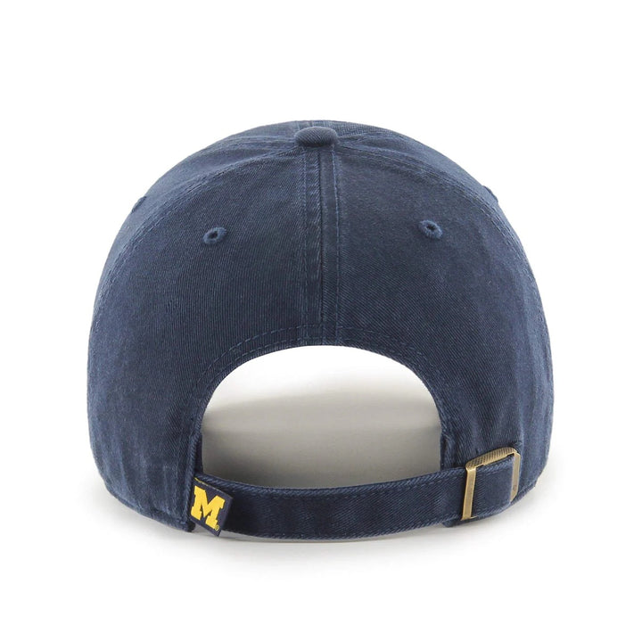 47 Brand Michigan Wolverines Clean Up Adjustable Hat - Navy - Back