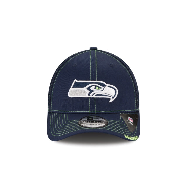 Seattle Seahawks Neo 39THIRTY Stretch Fit Hat - Navy / Team Colors