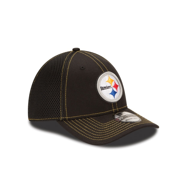 Pittsburgh Steelers Neo 39THIRTY Stretch Fit Hat - Black