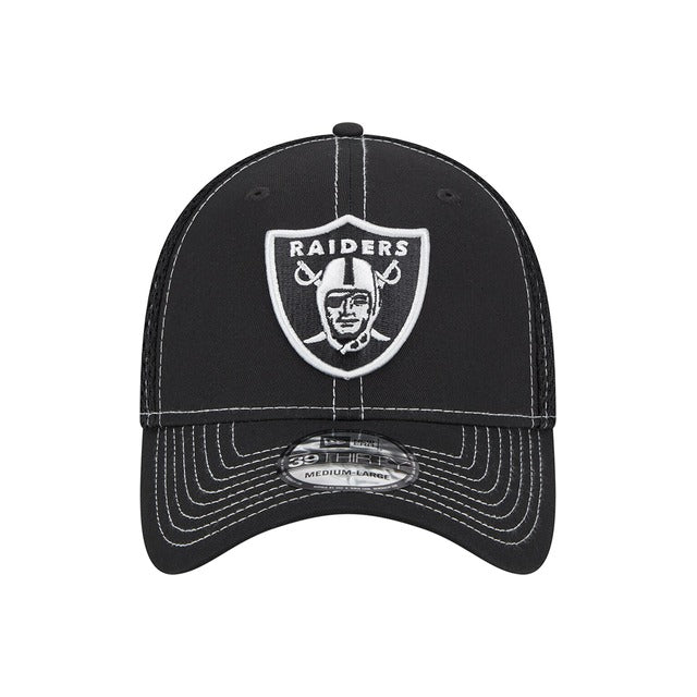 Las Vegas Raiders Neo 39THIRTY Stretch Fit Hat - Black