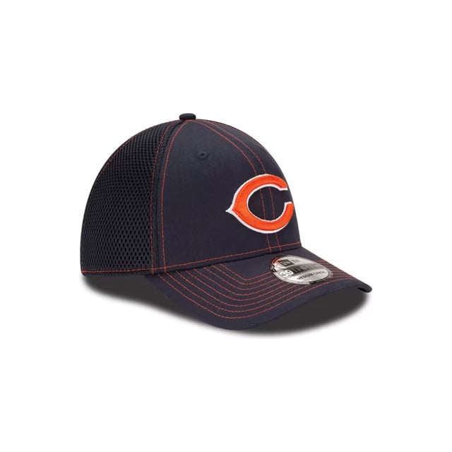 Chicago Bears Neo 39THIRTY Stretch Fit Hat - Navy