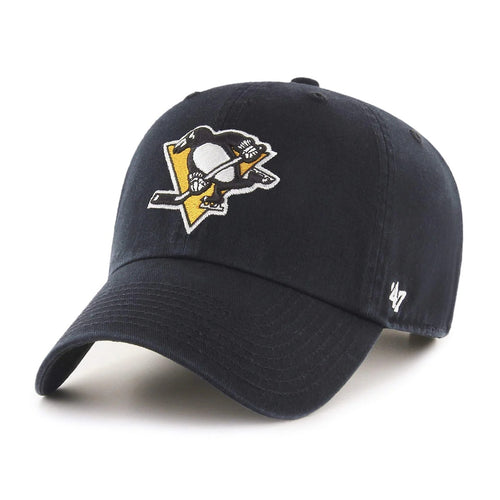 '47 Brand Pittsburgh Penguins Clean Up Adjustable Hat - Black/Yellow