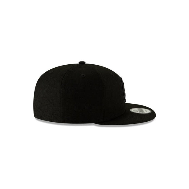 New Era Pittsburgh Steelers Black on Black 9FIFTY Snapback Hat - Black