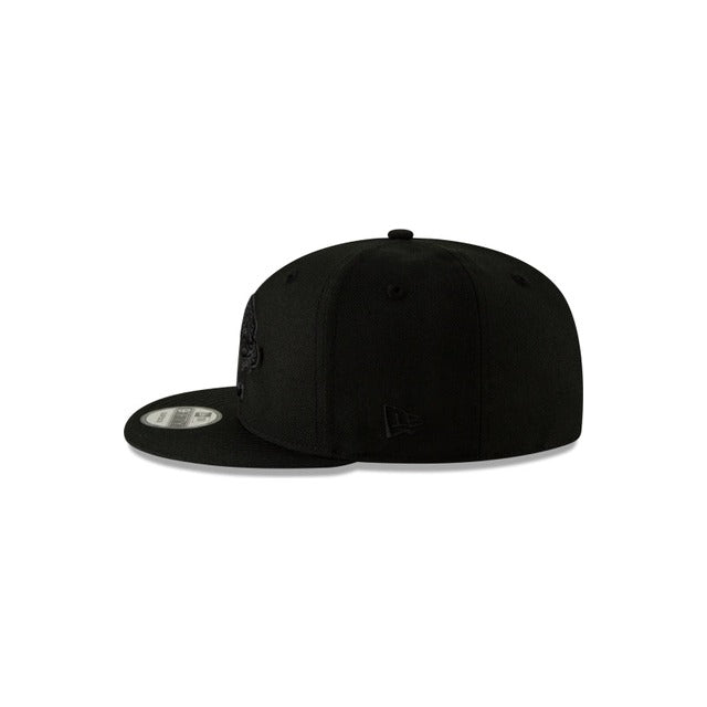 New Era Jacksonville Jaguars Black on Black 9FIFTY Snapback Hat - Black