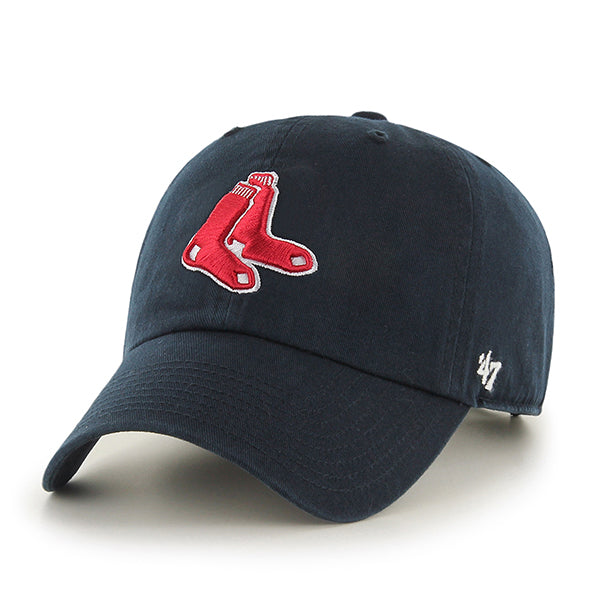 47 Brand Boston Red Sox Clean Up Adjustable Hat - Navy Sock - Front