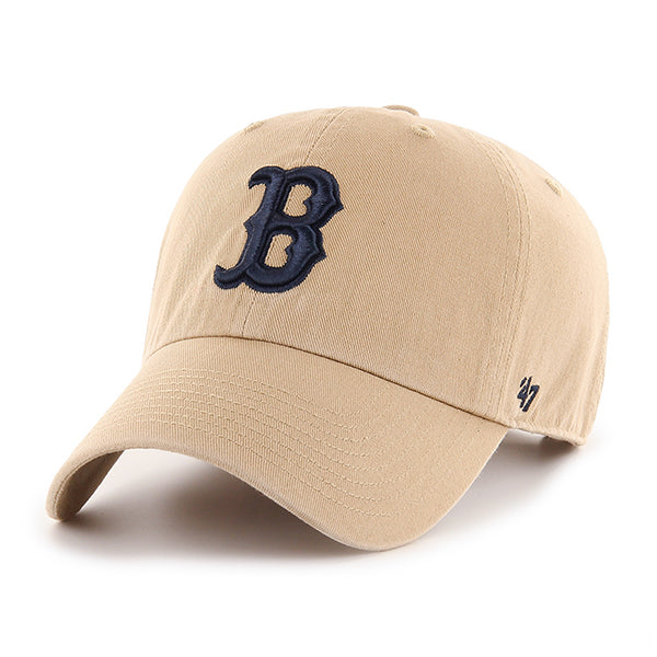 47 Brand Boston Red Sox Clean Up Adjustable Hat - Khaki - Front