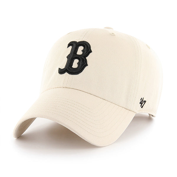 47 Brand Boston Red Sox Clean Up Adjustable Hat - Natural - Front