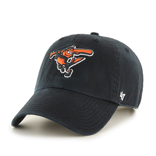 47 Brand Baltimore Orioles Clean Up Adjustable Hat - Black/Swingingbat - Front