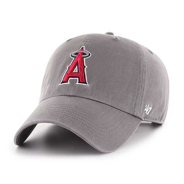 47 Brand Los Angeles Angels Clean Up Adjustable Hat - Dark Gray - Front