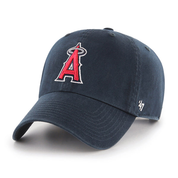 47 Brand Los Angeles Angels Clean Up Adjustable Hat - Navy/Red - Front