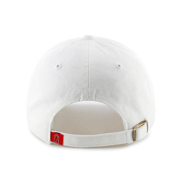 47 Brand Los Angeles Angels Clean Up Adjustable Hat - White - Back