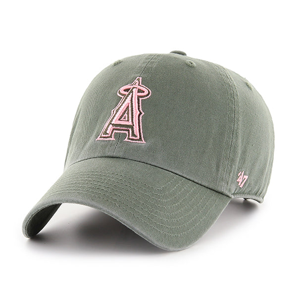 47 Brand Los Angeles Angels Clean Up Adjustable Hat - Moss - Front