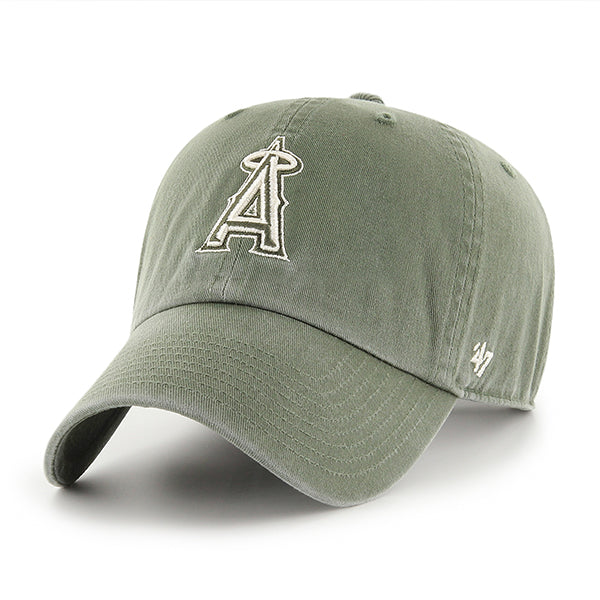 47 Brand Los Angeles Angels Clean Up Adjustable Hat - Moss - Front