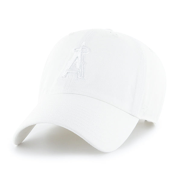 47 Brand Los Angeles Angels Clean Up Adjustable Hat - White - Front