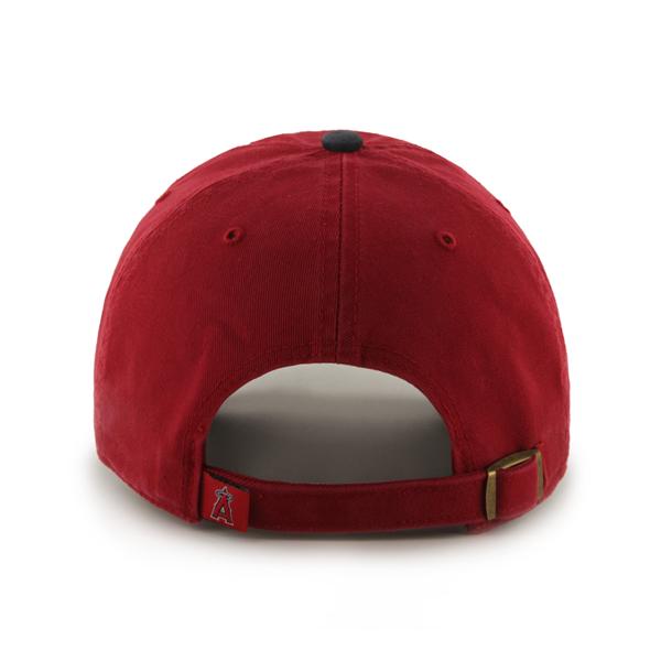 47 Brand Los Angeles Angels Clean Up Adjustable Hat - Two-Tone Red/Navy - Back