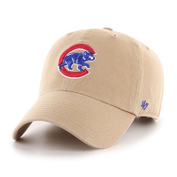 47 Brand Chicago Cubs Clean Up Adjustable Hat - Khaki - Front