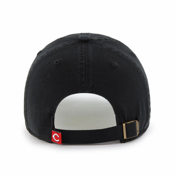 47 Brand Cincinnati Reds Clean Up Adjustable Hat - Black - Back