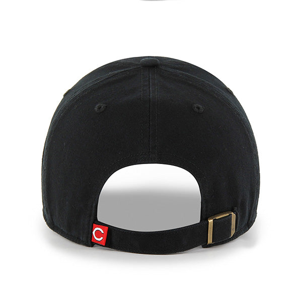 47 Brand Cincinnati Reds Clean Up Adjustable Hat - Black - Back