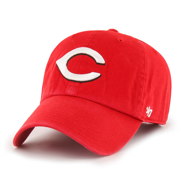 47 Brand Cincinnati Reds Clean Up Adjustable Hat - Red - Front