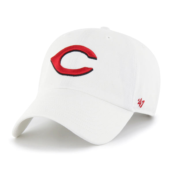 47 Brand Cincinnati Reds Clean Up Adjustable Hat - White - Front