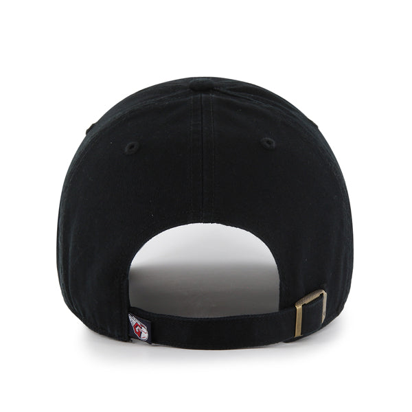 47 Brand Cleveland Guardians Clean Up Adjustable Hat - Black/Black - Back