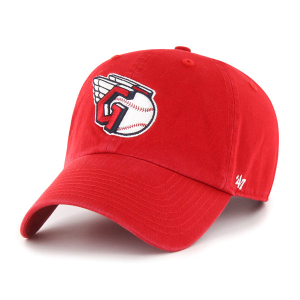 47 Brand Cleveland Guardians Clean Up Adjustable Hat - Red - Front