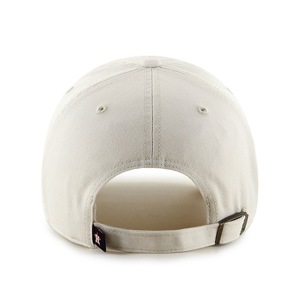 47 Brand Houston Astros Clean Up Adjustable Hat - Natural - Back