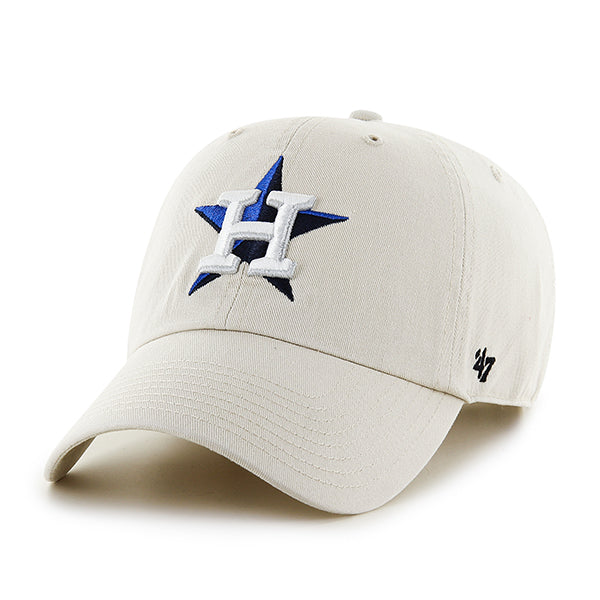 47 Brand Houston Astros Clean Up Adjustable Hat - Natural - Front