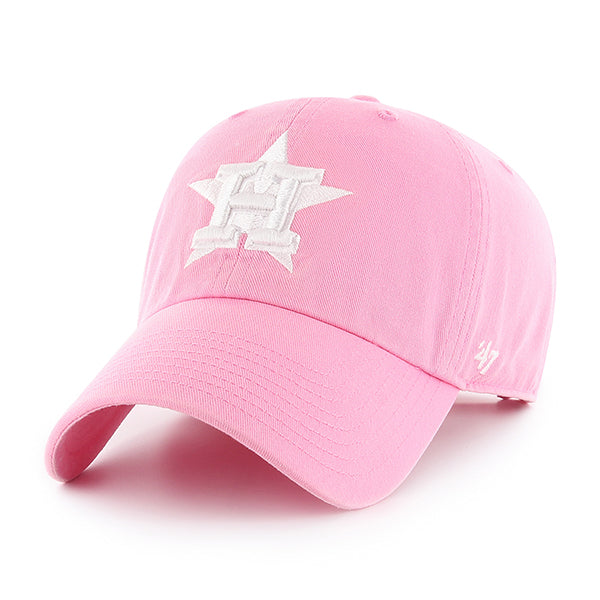 47 Brand Houston Astros Clean Up Adjustable Hat - Rose - Front