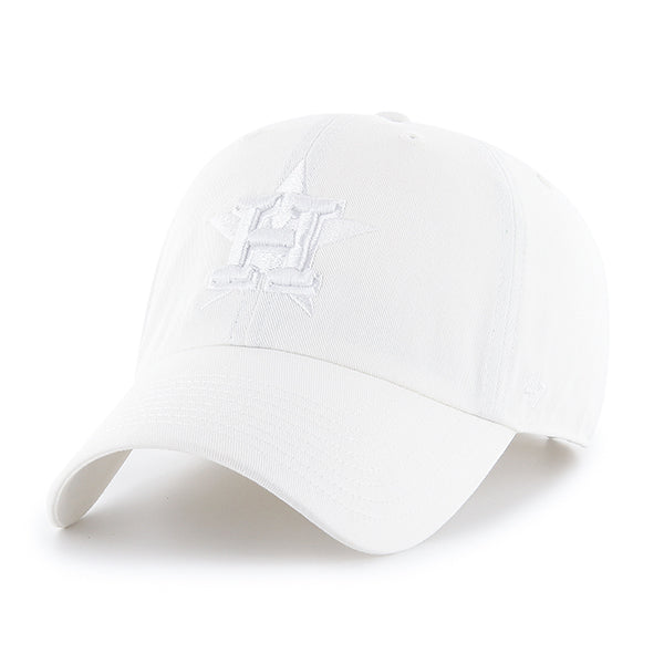 47 Brand Houston Astros Clean Up Adjustable Hat - White - Front