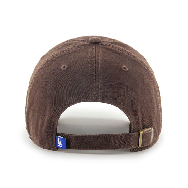 47 Brand Los Angeles Dodgers Clean Up Adjustable Hat - Brown - Back