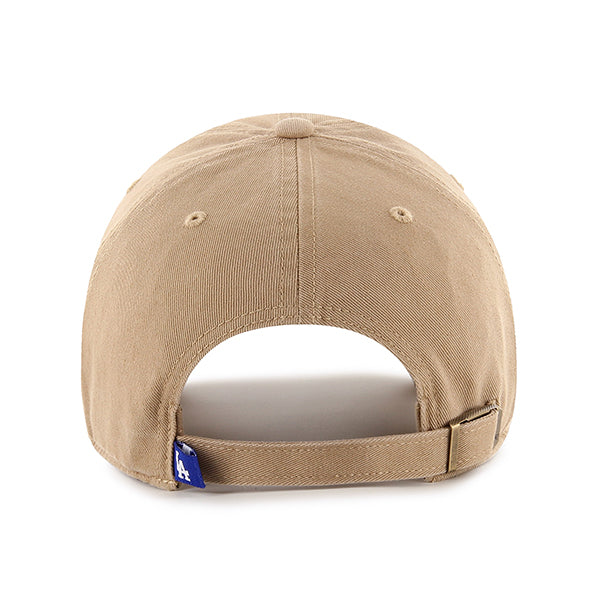 47 Brand Los Angeles Dodgers Clean Up Adjustable Hat - Khaki - Back