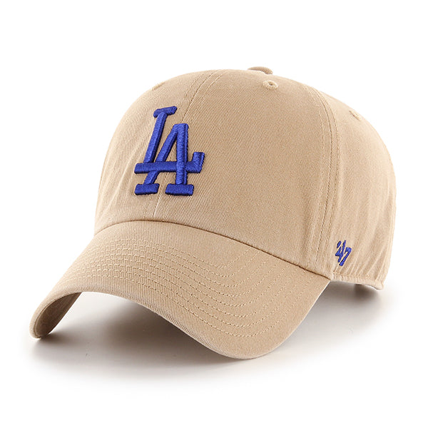 47 Brand Los Angeles Dodgers Clean Up Adjustable Hat - Khaki - Front