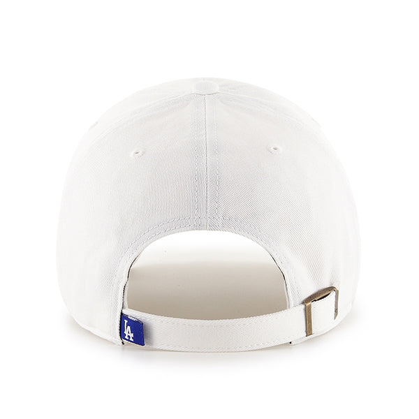 47 Brand Los Angeles Dodgers Clean Up Adjustable Hat - White - Back