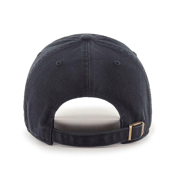 47 Brand Los Angeles Dodgers Clean Up Adjustable Hat - Black/Black - Back