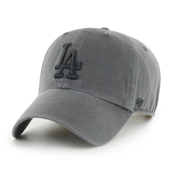 47 Brand Los Angeles Dodgers Clean Up Adjustable Hat - Dark Gray - Front