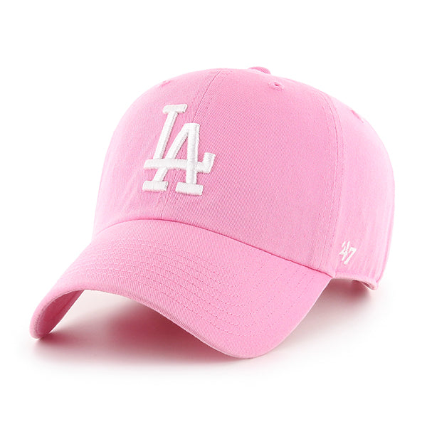 47 Brand Los Angeles Dodgers Clean Up Adjustable Hat - Rose - Front