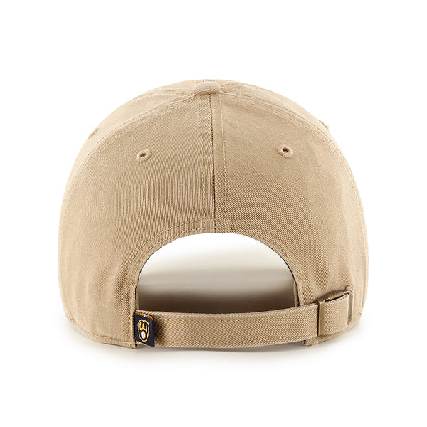47 Brand Milwaukee Brewers Clean Up Adjustable Hat - Khaki - Back