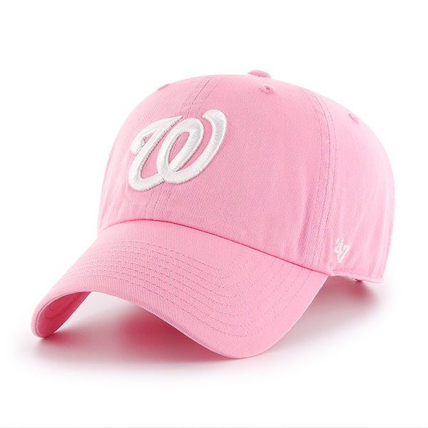 47 Brand Washington Nationals Clean Up Adjustable Hat - Rose - Front