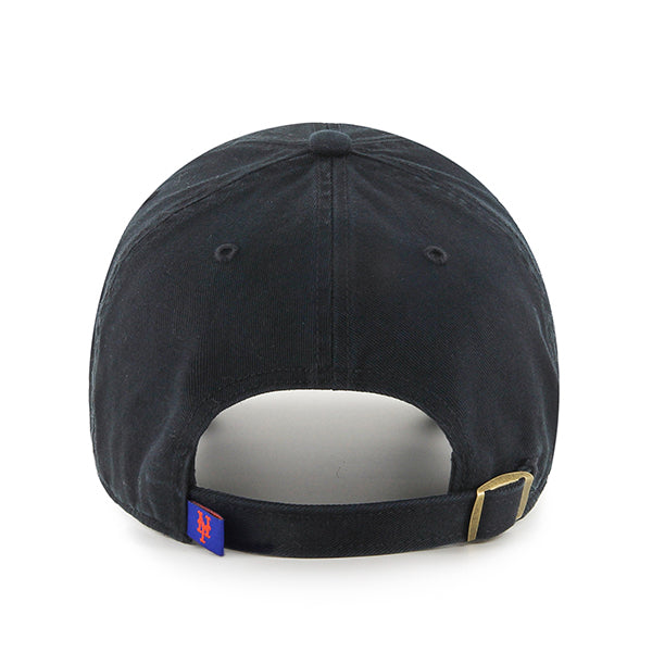 47 Brand New York Mets Clean Up Adjustable Hat - Black/White - Back