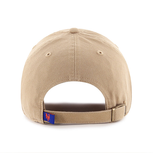 47 Brand New York Mets Clean Up Adjustable Hat - Khaki - Back