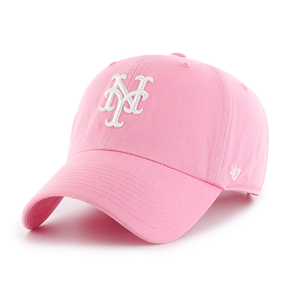47 Brand New York Mets Clean Up Adjustable Hat - Rose - Front