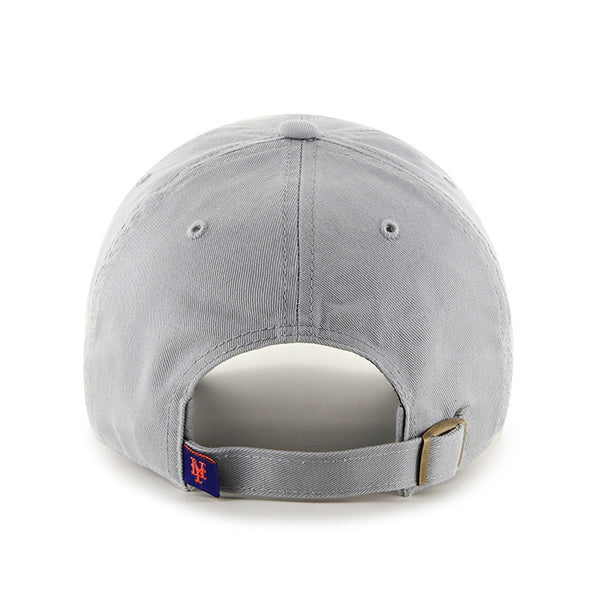 47 Brand New York Mets Clean Up Adjustable Hat - Gray - Back