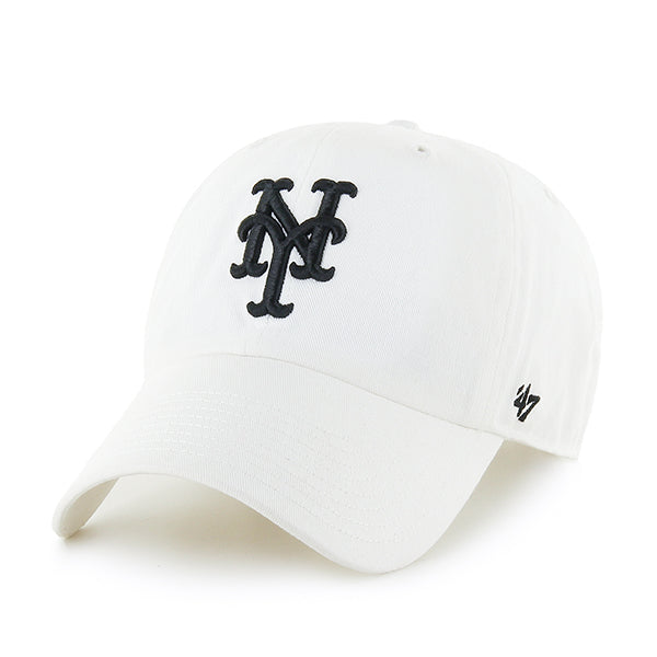47 Brand New York Mets Clean Up Adjustable Hat - White - Front
