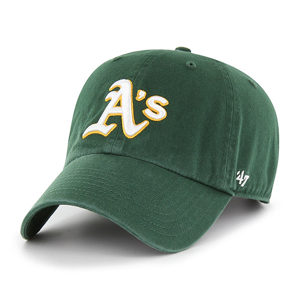 47 Brand Oakland Athletics Clean Up Adjustable Hat - Dark Green - Front