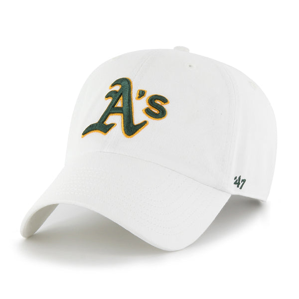 47 Brand Oakland Athletics Clean Up Adjustable Hat - White - Front